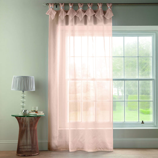 Tiara Dolly Blush Tab Top Curtain Panel