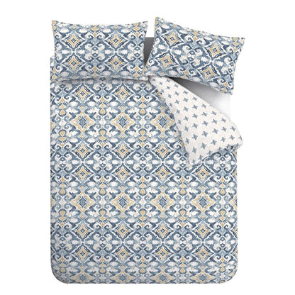 Inara Ikat Indigo Blue Duvet Cover Set