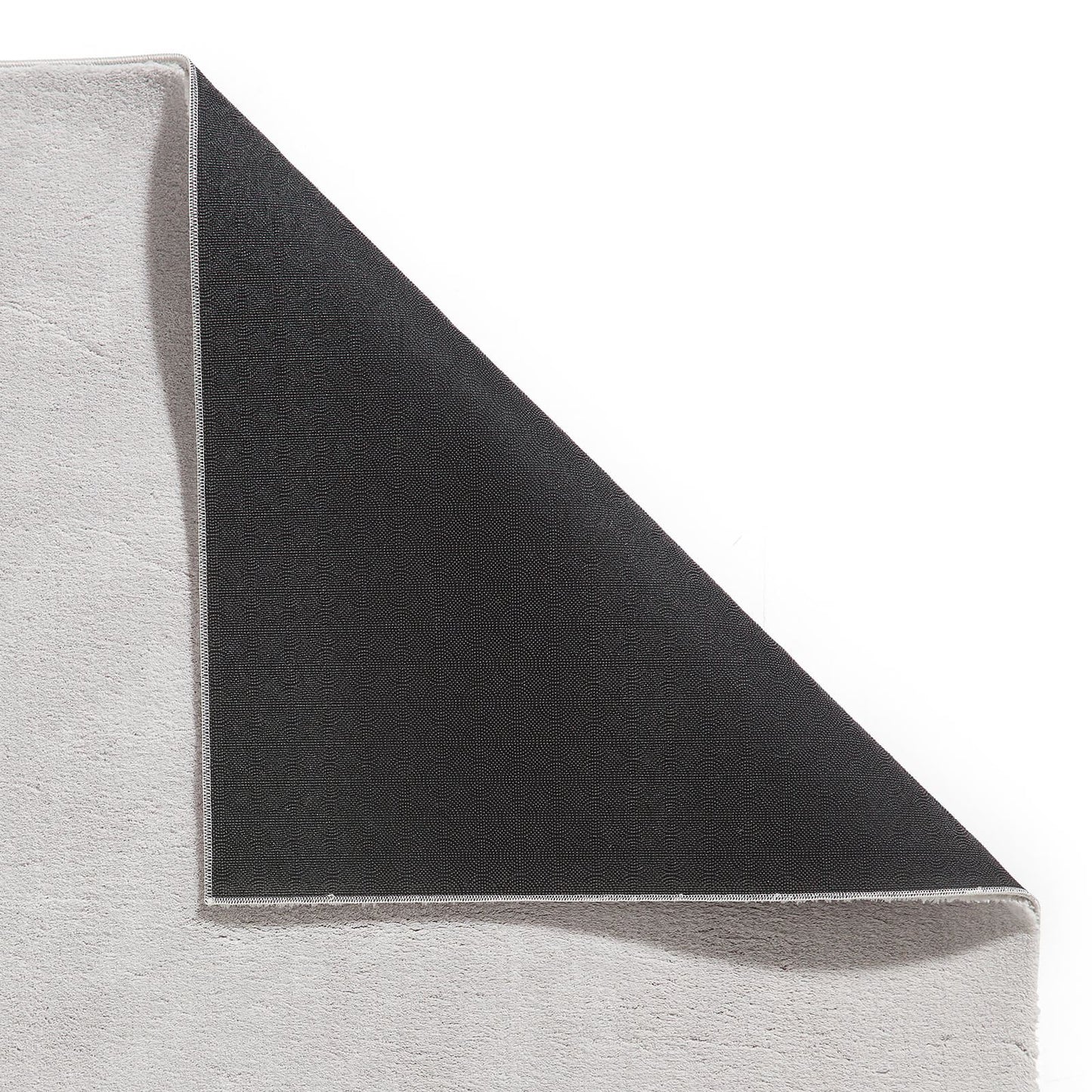 Bay Grey Plain Shaggy Washable Rug