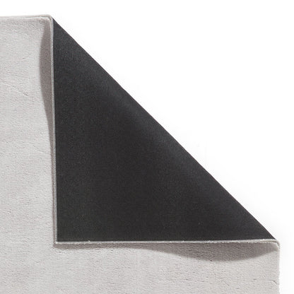 Bay Grey Plain Shaggy Washable Rug