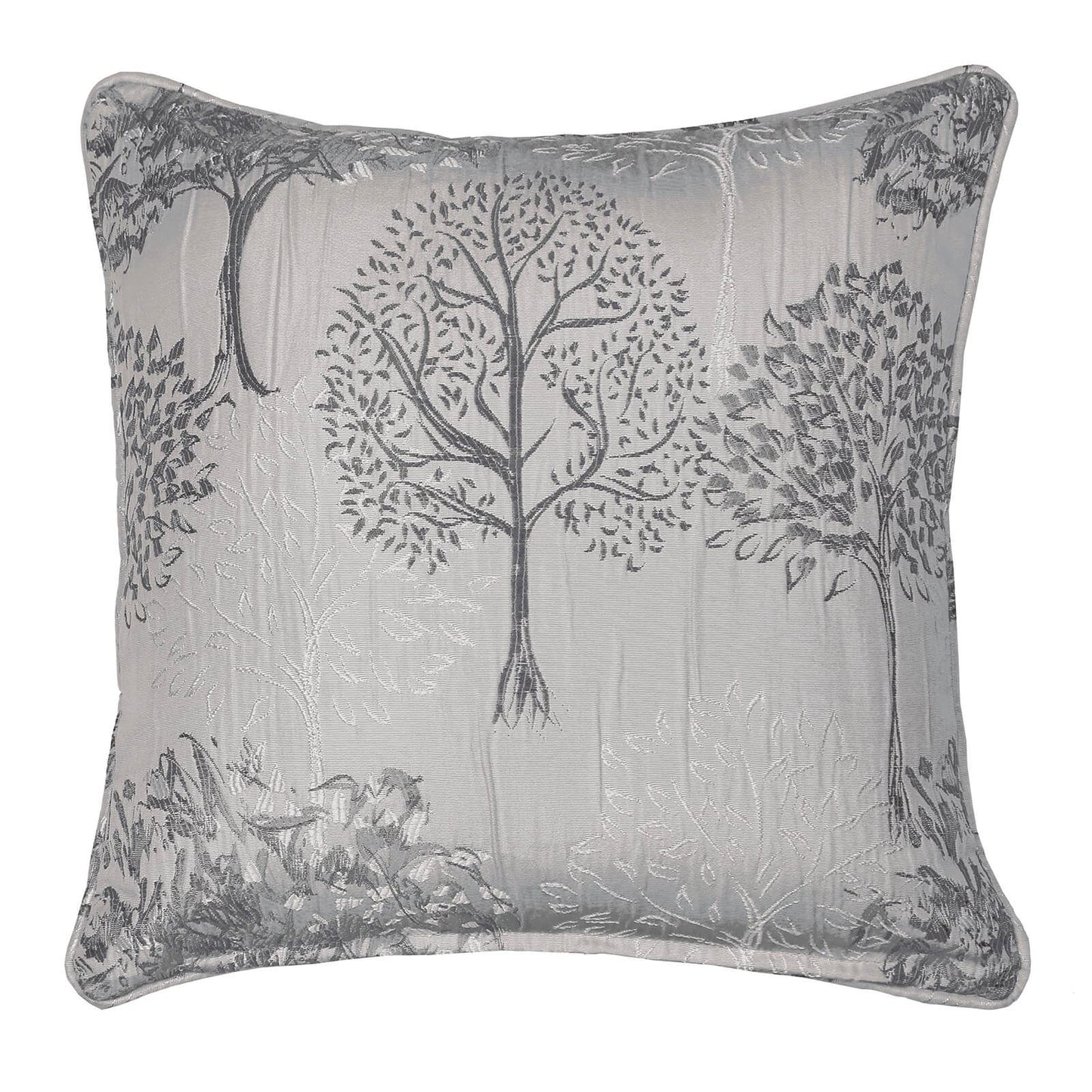 Arden Floral Silver Cushion Cover