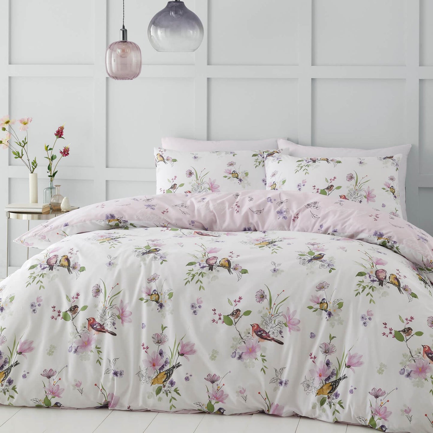 Songbird Pink Duvet Set