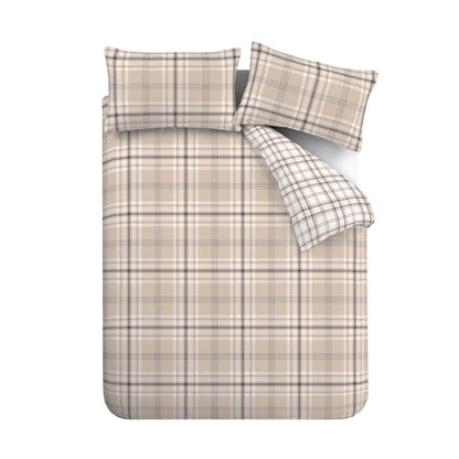 Kelso Check Natural Duvet Cover Set