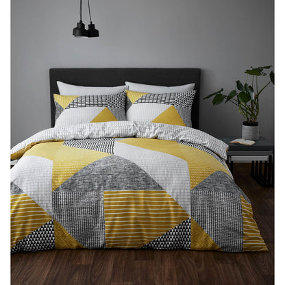 Larrson Geo Ochre Duvet Set