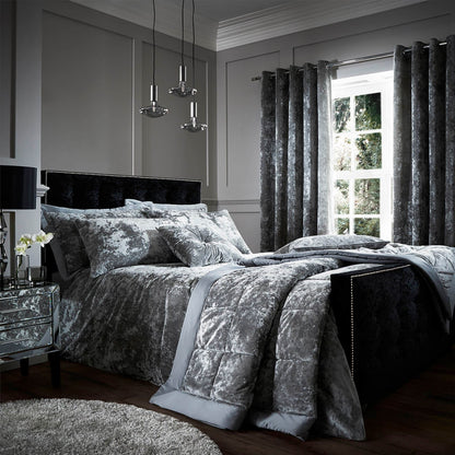 Crushed Silver Duvet Set