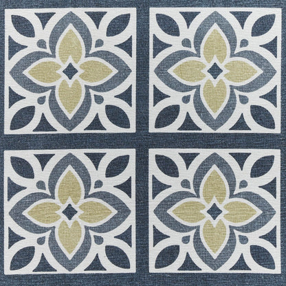 Victoria H1191 Grey/Orange Washable Rug