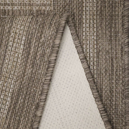 Flatweave Gel Border Latte Rug