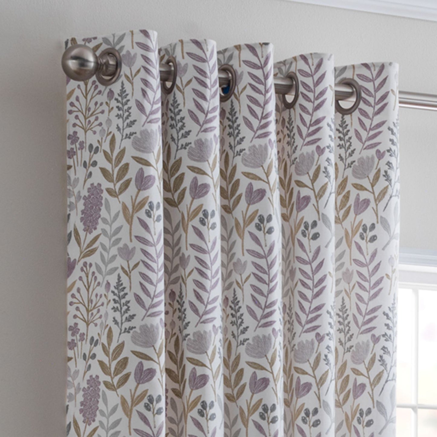 Everley Heather Eyelet Curtains