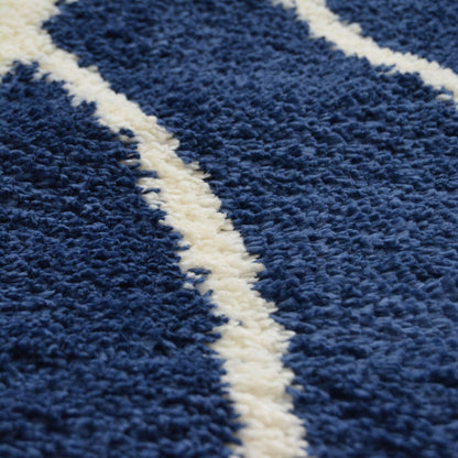 Snug Navy Bubbles Rug