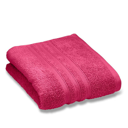 Catherine Lansfield Zero Twist Hot Pink Towel and Sheet