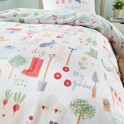 My Allotment Natural Duvet Cover Set