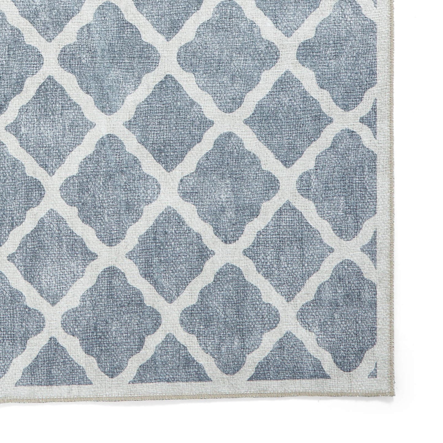 Coral H1063 Grey Modern Washable Rug