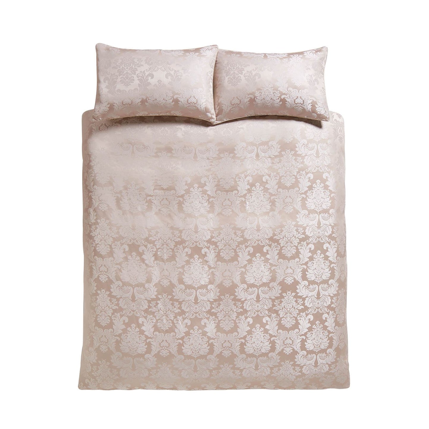 Damask Jacquard Champagne Duvet Cover Set