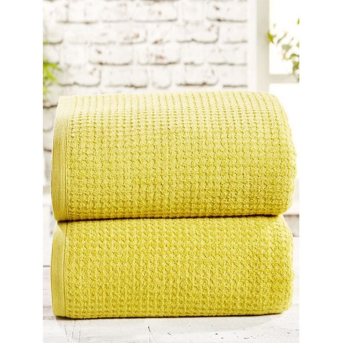 Waffle Jive Bath Sheet Pair