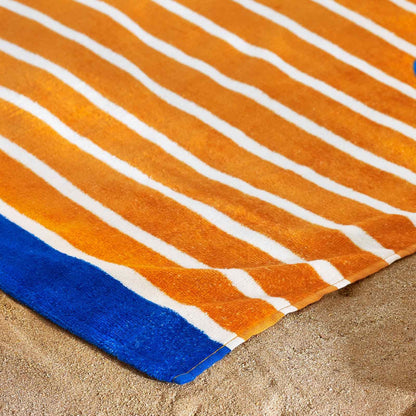 Hot Dog Orange Beach Towel