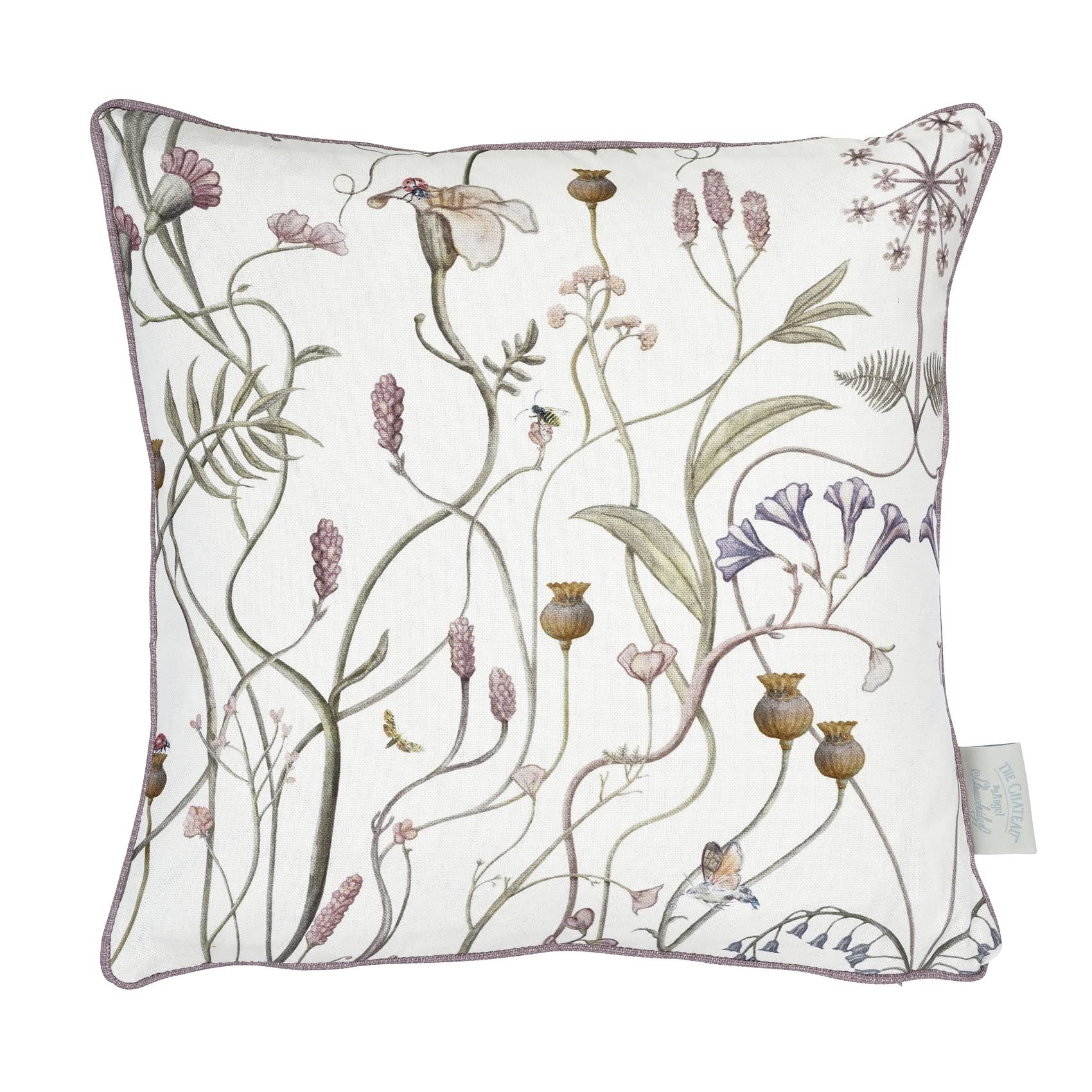 Wildflower Garden Whisper White Filled Cushion