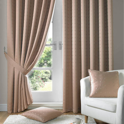 Madison Latte Pencil Pleat Curtains