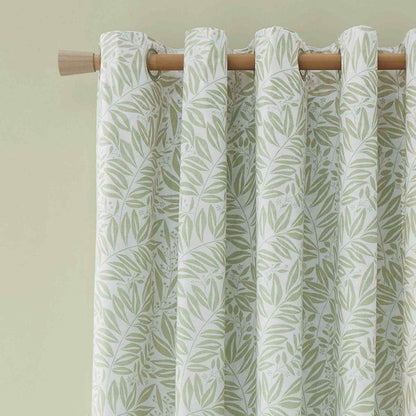 Sorrel Leaf Green Curtains Two Panels - 66x90 Inch