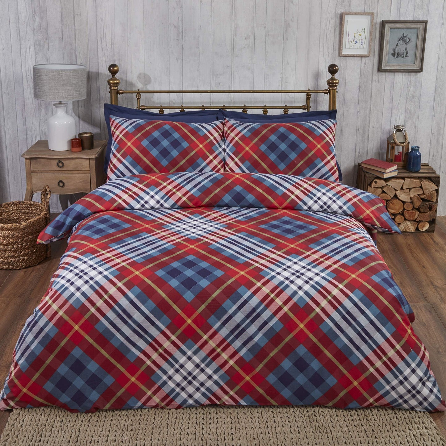 Tartan BC Red Duvet Set