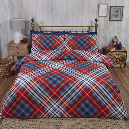 Tartan BC Red Duvet Set