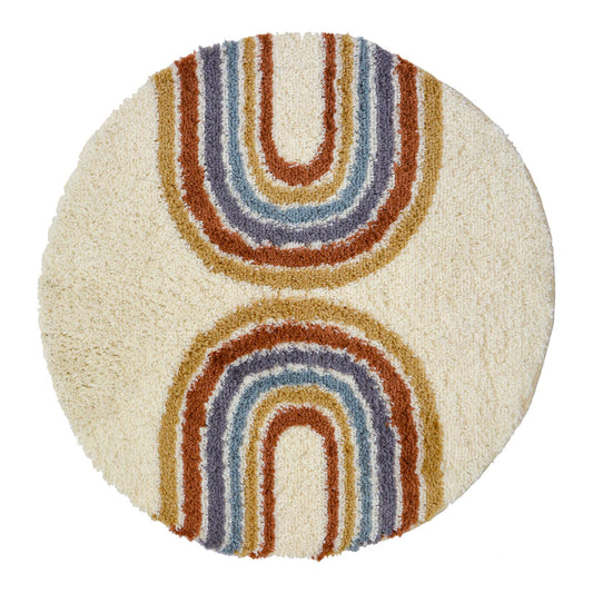 Snug Rainbow Multi Rug - 100 X 100cm (Circle) (3ft 2" x 3ft 2")