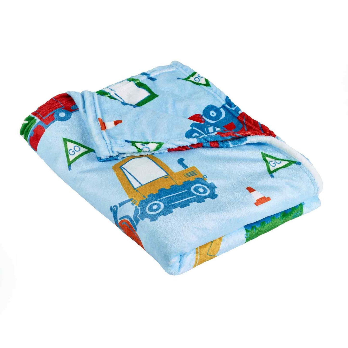 Digger Dreams Blue Blanket Throw