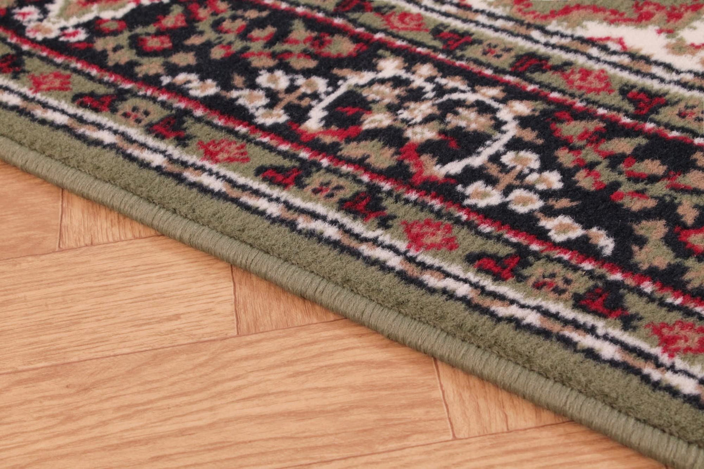 Traditional Poly Lancashire Green Rugs