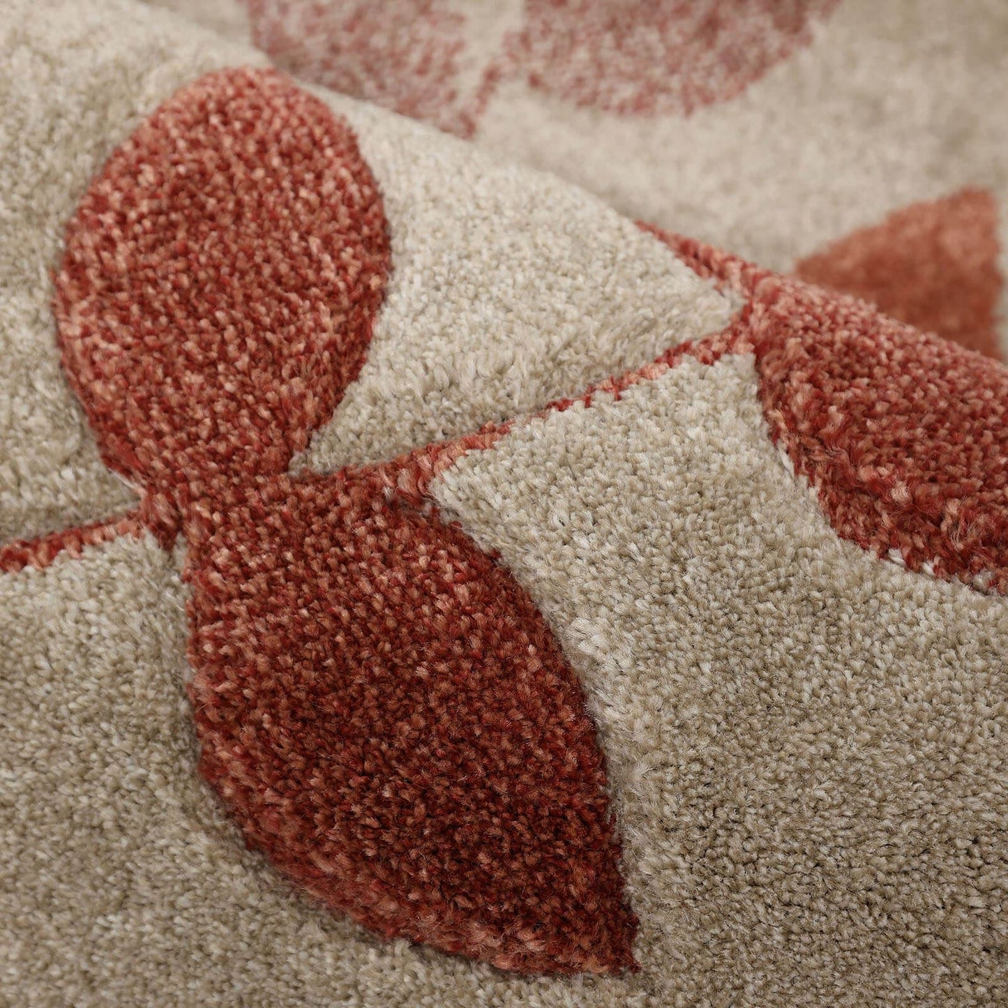 Newport Terracotta Leafs Rug