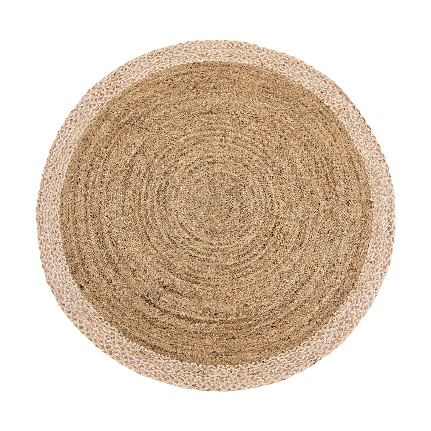 Jute Border Natural White Natural Rugs