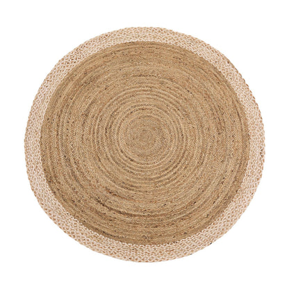 Jute Border Natural White Natural Rugs