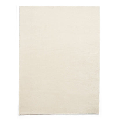Bay Cream Plain Shaggy Washable Rug
