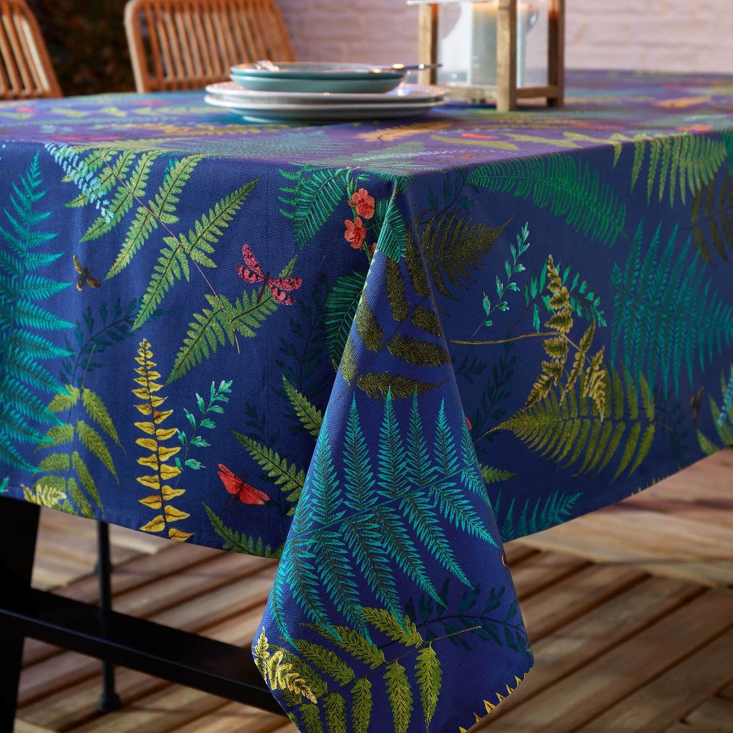 Woodland Fern Yellow Table Cloth