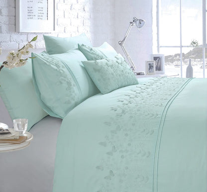 Papillon Duck Egg Duvet Set