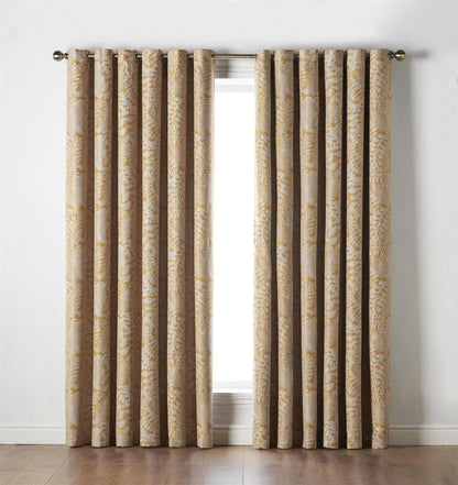 Ferndown Ochre Eyelet Curtains