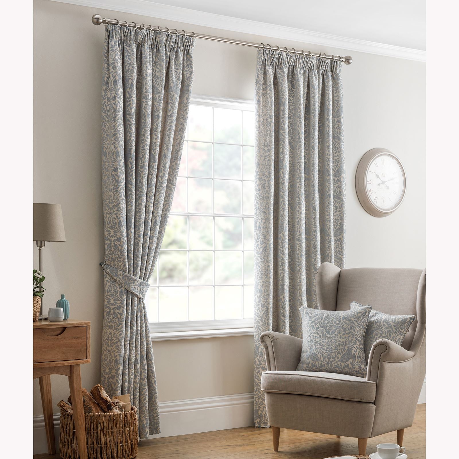 Eden Eau De Nil Pencil Pleat Curtains