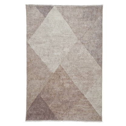 Whisper H1065 Beige/Brown Modern Washable Rug