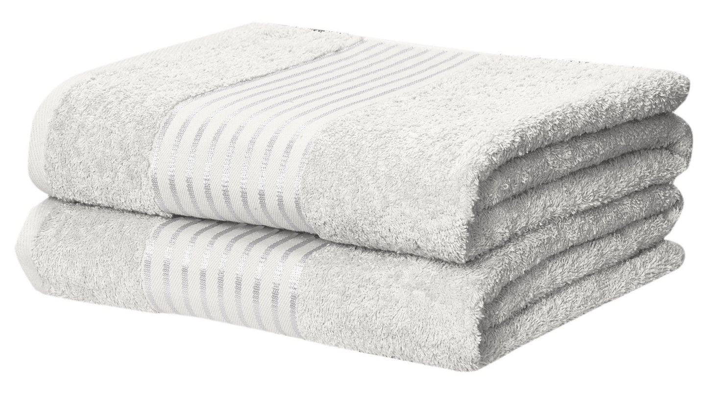 Windsor White Bath Sheet Pair