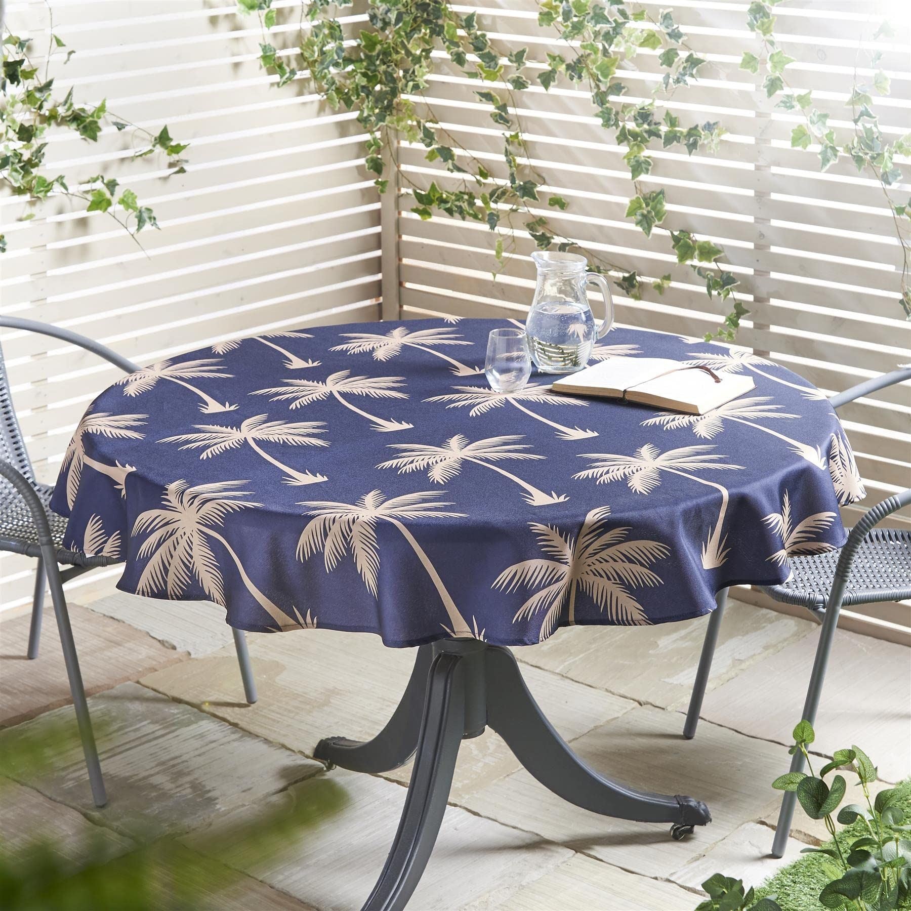 Summer Range Round Palm Tablecloth