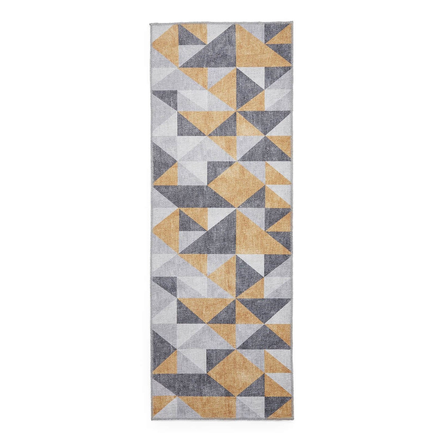 Coral H1057 Yellow/Grey Modern Washable Rug