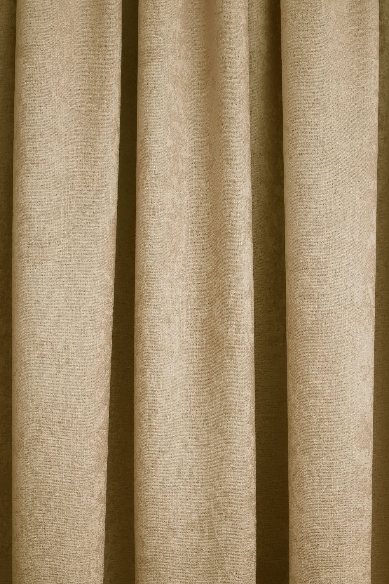 Galaxy Ochre Pencil Pleat Curtains