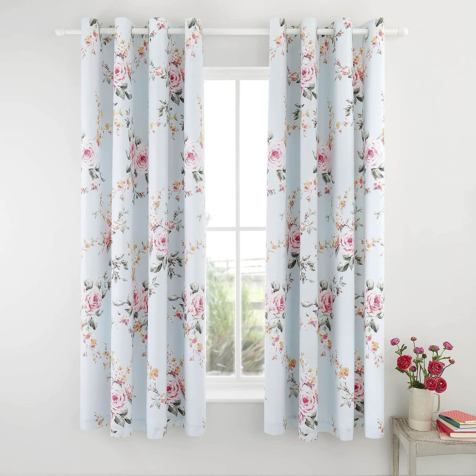 Canterbury Duck Egg Eyelet Curtains