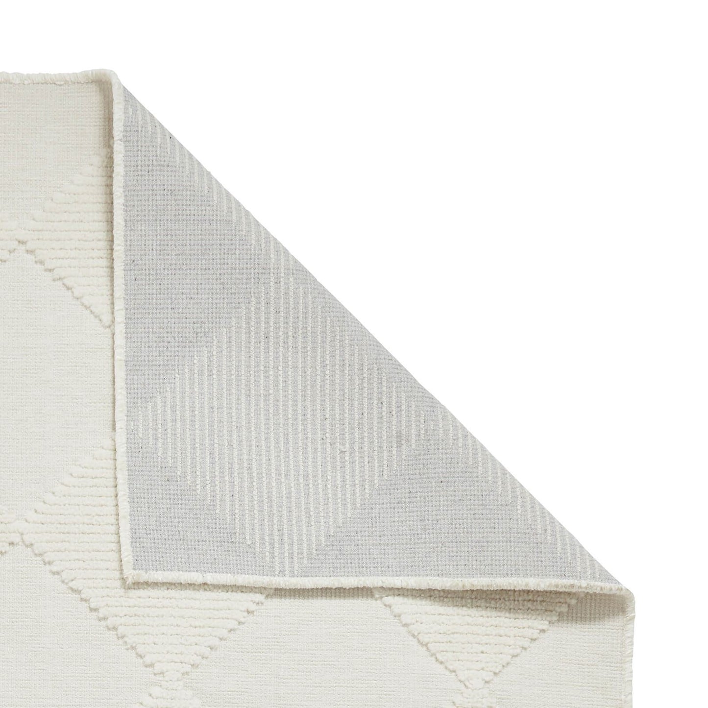 Lyna J0529 Cream/Grey Washable Rug
