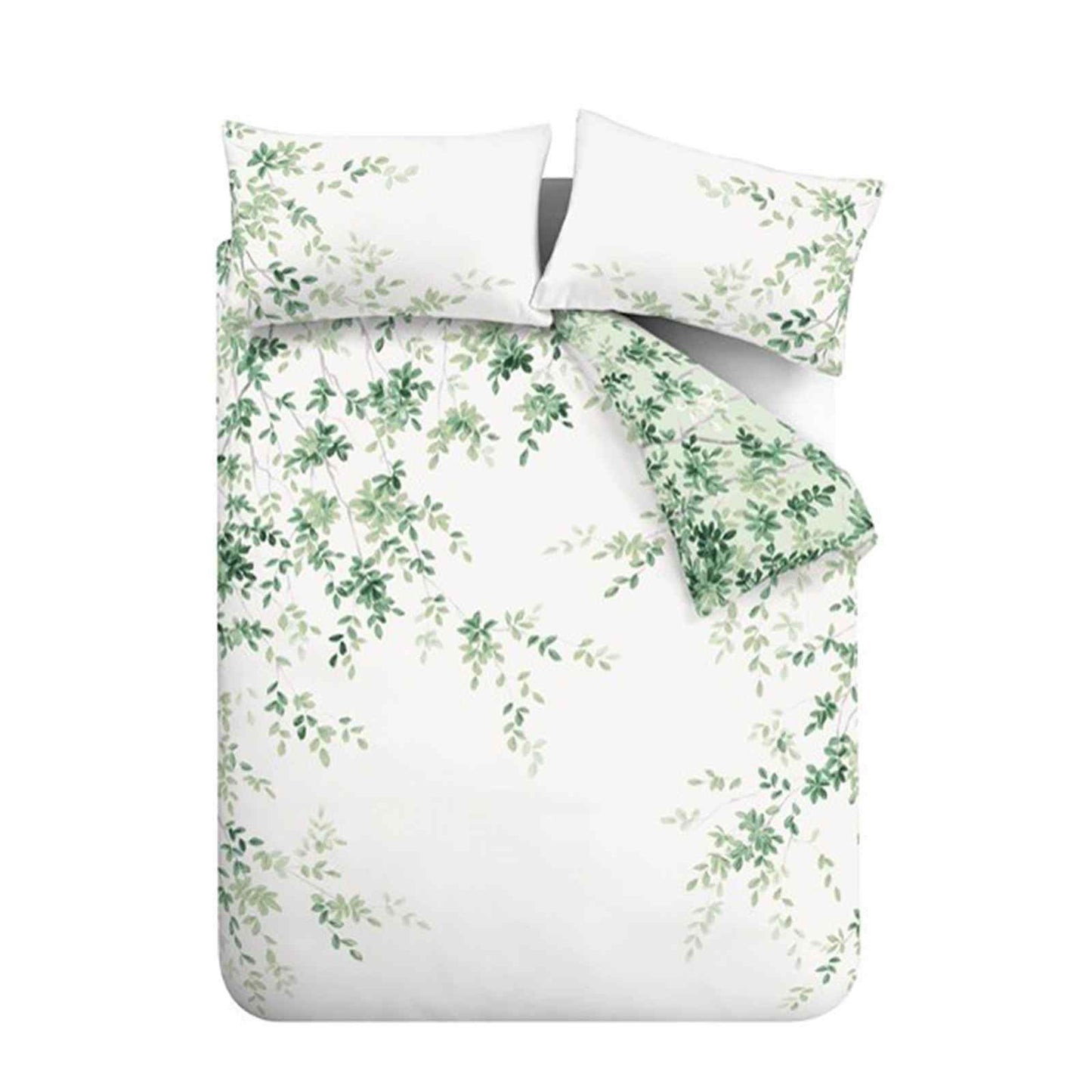 Scenic Leaves Green Duvet Cover Set