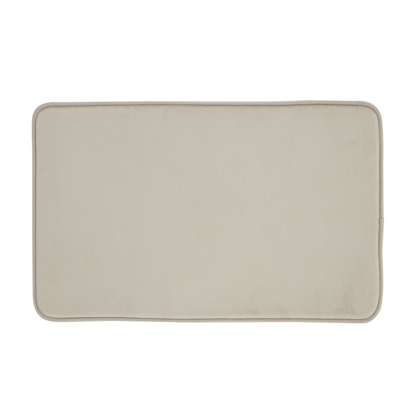 Anti-Bacterial Memory Foam Natural Bath Mat