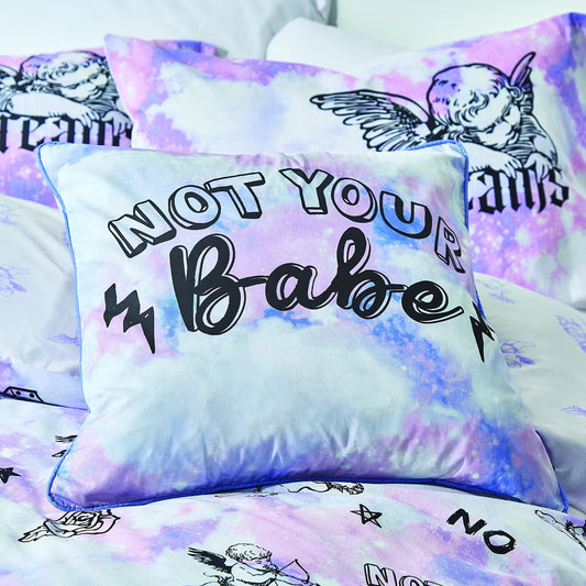 Sassy B Not Your Babe Purple Filled Cushion