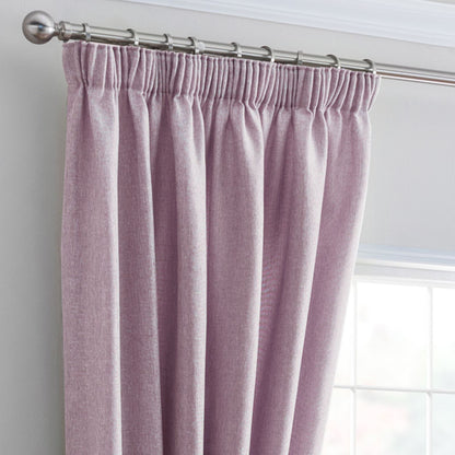 Versailles Heather Pencil Pleat Curtains