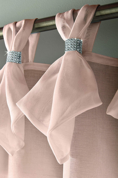 Tiara Dolly Blush Tab Top Curtain Panel