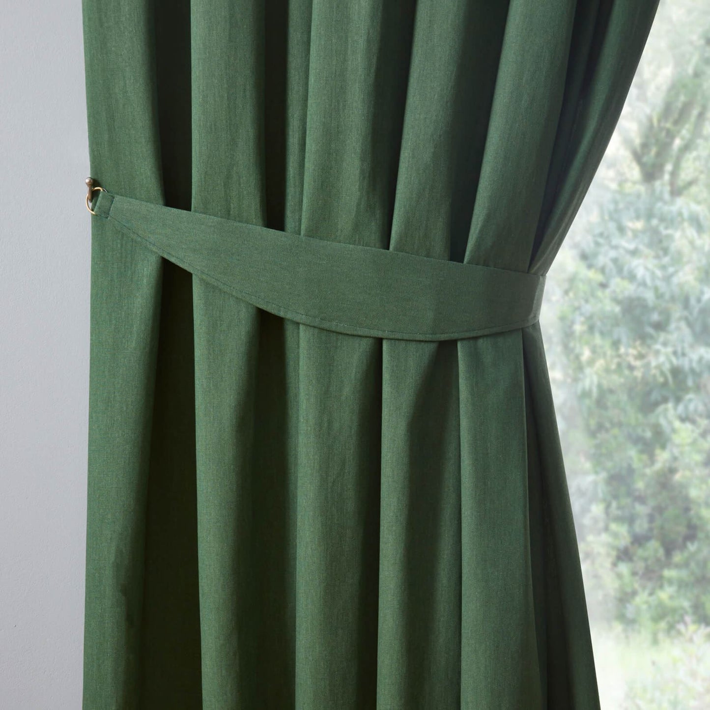 Dijon Green Pencil Pleat Curtains