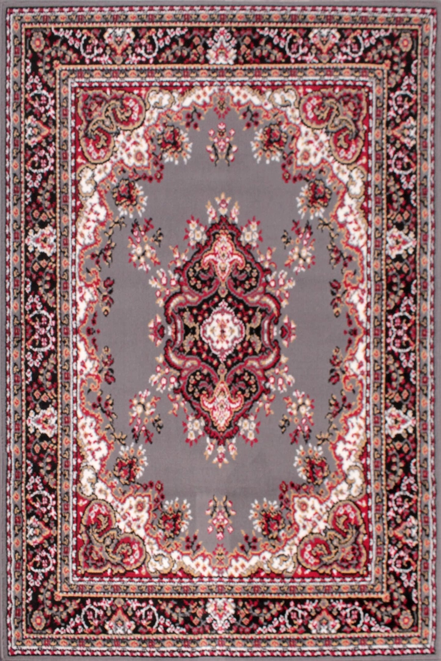 Traditional Poly Lancashire Grey Rugs