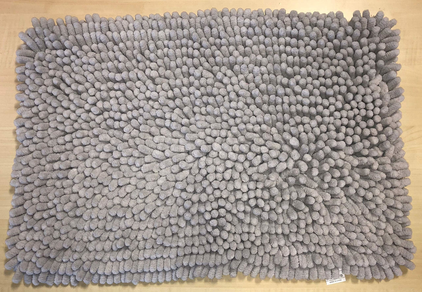 Super Soft Grey Large Bobble Bath Mat